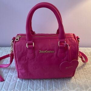 Juicy Couture Best sellers fame satchel in pink flash NWT